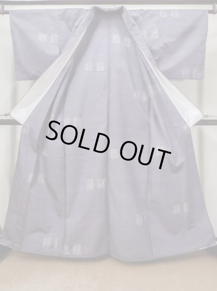 画像2: L1220D Mint  単衣 女性用着物 遠州椿 シルク（正絹）  薄い 藤色, 椿 【中古】 【USED】 【リサイクル】 ★★★★☆ (2)