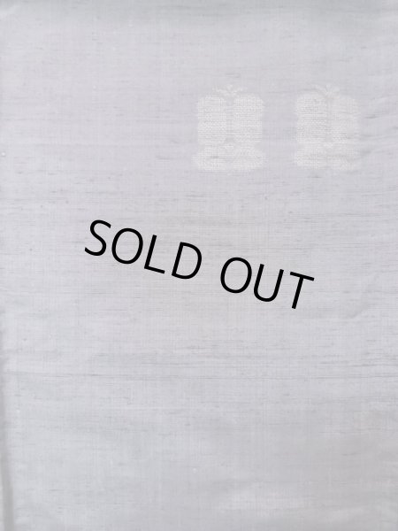 画像4: L1220D Mint  単衣 女性用着物 遠州椿 シルク（正絹）  薄い 藤色, 椿 【中古】 【USED】 【リサイクル】 ★★★★☆ (4)