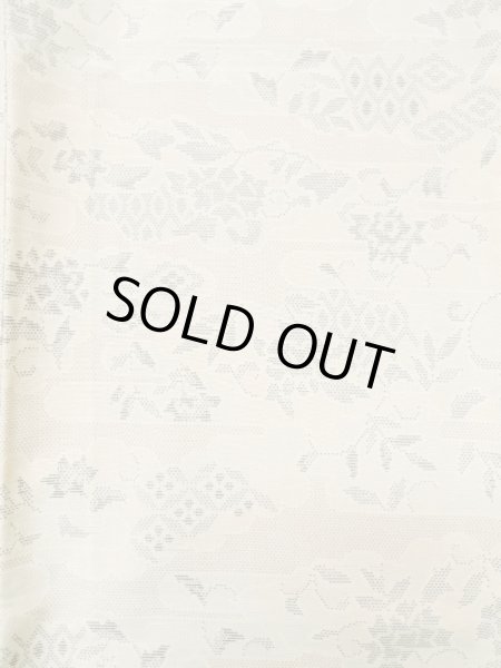 画像3: L1220I Mint  単衣 女性用着物  シルク(正絹)   アイボリー, 雲 【中古】 【USED】 【リサイクル】 ★★★★☆ (3)