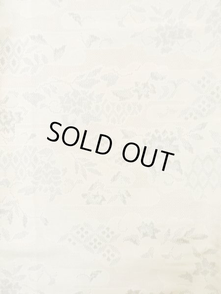 画像4: L1220I Mint  単衣 女性用着物  シルク(正絹)   アイボリー, 雲 【中古】 【USED】 【リサイクル】 ★★★★☆ (4)