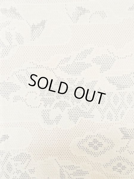 画像5: L1220I Mint  単衣 女性用着物  シルク(正絹)   アイボリー, 雲 【中古】 【USED】 【リサイクル】 ★★★★☆ (5)