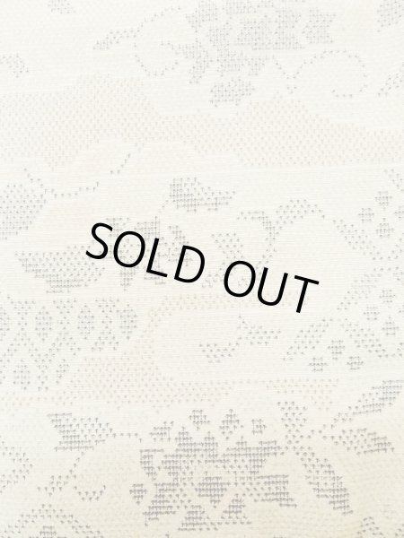 画像6: L1220I Mint  単衣 女性用着物  シルク(正絹)   アイボリー, 雲 【中古】 【USED】 【リサイクル】 ★★★★☆ (6)