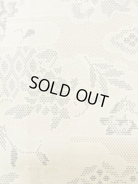 画像7: L1220I Mint  単衣 女性用着物  シルク(正絹)   アイボリー, 雲 【中古】 【USED】 【リサイクル】 ★★★★☆ (7)