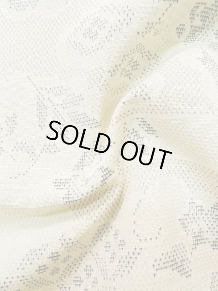 画像11: L1220I Mint  単衣 女性用着物  シルク(正絹)   アイボリー, 雲 【中古】 【USED】 【リサイクル】 ★★★★☆ (11)