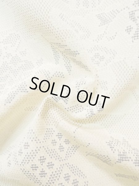 画像12: L1220I Mint  単衣 女性用着物  シルク(正絹)   アイボリー, 雲 【中古】 【USED】 【リサイクル】 ★★★★☆ (12)