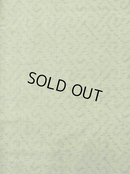 画像4: L1220L Mint  単衣 女性用着物  シルク(正絹)  淡い 緑色, 紗綾形文 【中古】 【USED】 【リサイクル】 ★★★★☆ (4)