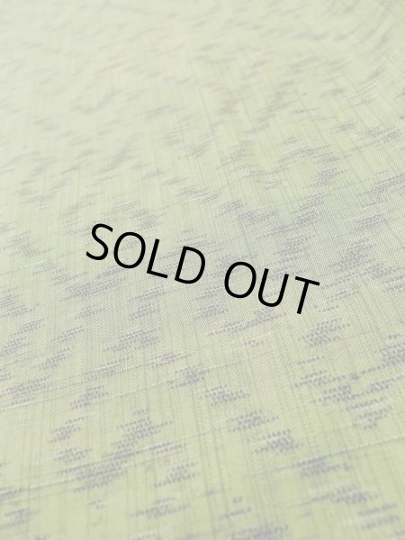 画像7: L1220L Mint  単衣 女性用着物  シルク(正絹)  淡い 緑色, 紗綾形文 【中古】 【USED】 【リサイクル】 ★★★★☆ (7)