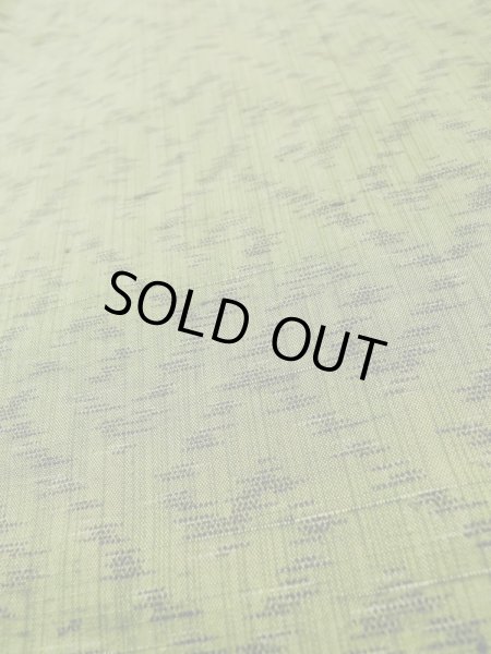 画像8: L1220L Mint  単衣 女性用着物  シルク(正絹)  淡い 緑色, 紗綾形文 【中古】 【USED】 【リサイクル】 ★★★★☆ (8)