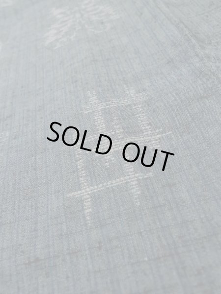 画像9: L1220U Mint  単衣 女性用着物  シルク(正絹) 淡い 深い 青, 蝶々 【中古】 【USED】 【リサイクル】 ★★★★☆ (9)