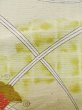 画像7: L1220V Mint  単衣 女性用着物  ウール 淡い 薄い 黄色, 蝶々 【中古】 【USED】 【リサイクル】 ★★★★☆ (7)
