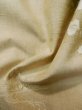 画像12: L1221A  紬 女性用着物  シルク（正絹） 淡い 薄い ベージュ, 花 【中古】 【USED】 【リサイクル】 ★★★☆☆ (12)