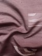 画像12: L1221D  紬 女性用着物  シルク（正絹） 淡い 薄い 赤色, 幾何学模様 【中古】 【USED】 【リサイクル】 ★★☆☆☆ (12)