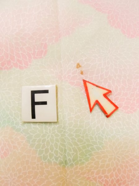 画像18: M0110D  襦袢 女性用着物  モスリン  薄い 桃色, 菊 【中古】 【USED】 【リサイクル】 ★☆☆☆☆ (18)