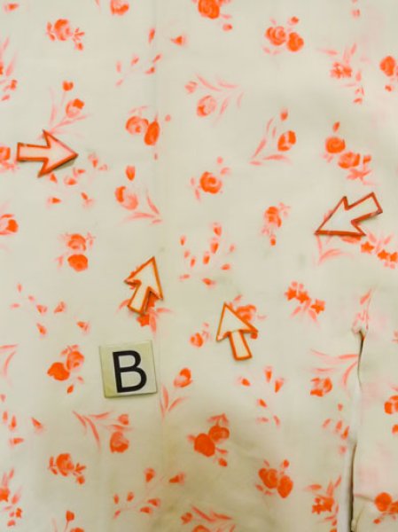 画像13: M0110I  襦袢 女性用着物  モスリン   アイボリー, 花 【中古】 【USED】 【リサイクル】 ★☆☆☆☆ (13)