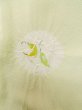画像8: M0110Y Mint  襦袢 女性用着物  シルク（正絹） 淡い 薄い 黄緑色, 花 【中古】 【USED】 【リサイクル】 ★★★★☆ (8)