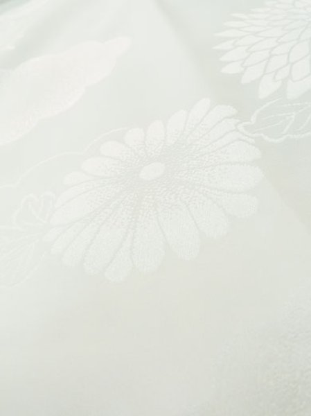 画像10: M0111C  襦袢 女性用着物  化繊   白,  【中古】 【USED】 【リサイクル】 ★★☆☆☆ (10)