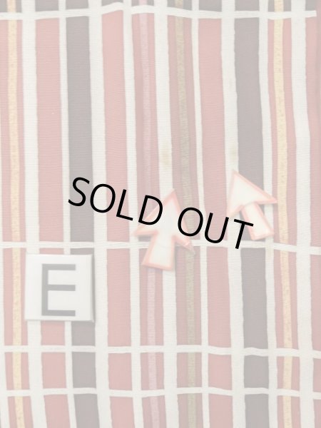 画像18: M0131F  小紋 女性用着物  化繊   白, 線 【中古】 【USED】 【リサイクル】 ★★☆☆☆ (18)