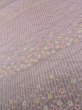 画像10: M0131M  小紋 女性用着物  シルク（正絹）  光沢のある 藤色, 花 【中古】 【USED】 【リサイクル】 ★★☆☆☆ (10)