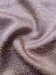 画像12: M0131M  小紋 女性用着物  シルク（正絹）  光沢のある 藤色, 花 【中古】 【USED】 【リサイクル】 ★★☆☆☆ (12)
