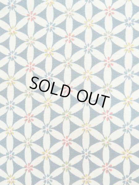 画像5: M0131O  小紋 女性用着物  シルク（正絹）   白, 七宝 【中古】 【USED】 【リサイクル】 ★☆☆☆☆ (5)