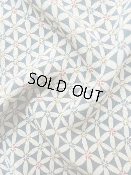 画像10: M0131O  小紋 女性用着物  シルク（正絹）   白, 七宝 【中古】 【USED】 【リサイクル】 ★☆☆☆☆ (10)