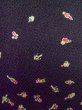 画像7: M0131V  小紋 女性用着物 独楽、けん玉、羽子板など シルク（正絹）   黒,  【中古】 【USED】 【リサイクル】 ★★★★☆ (7)