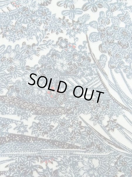 画像6: M0131X Mint  江戸小紋 女性用着物  シルク(正絹)   白, 花 【中古】 【USED】 【リサイクル】 ★★★★☆ (6)