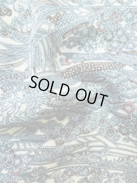 画像11: M0131X Mint  江戸小紋 女性用着物  シルク(正絹)   白, 花 【中古】 【USED】 【リサイクル】 ★★★★☆ (11)