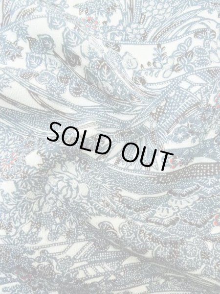 画像12: M0131X Mint  江戸小紋 女性用着物  シルク(正絹)   白, 花 【中古】 【USED】 【リサイクル】 ★★★★☆ (12)