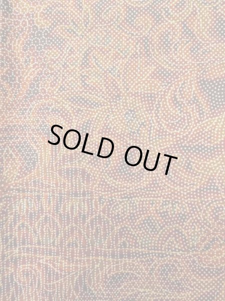 画像5: M0201C Mint  小紋 女性用着物  綿   赤色, 更紗 【中古】 【USED】 【リサイクル】 ★★★★☆ (5)