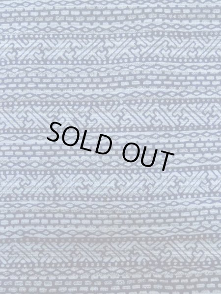 画像5: M0207C  男性用浴衣 男性用着物  綿  淡い 青, 抽象的模様 【中古】 【USED】 【リサイクル】 ★★☆☆☆ (5)