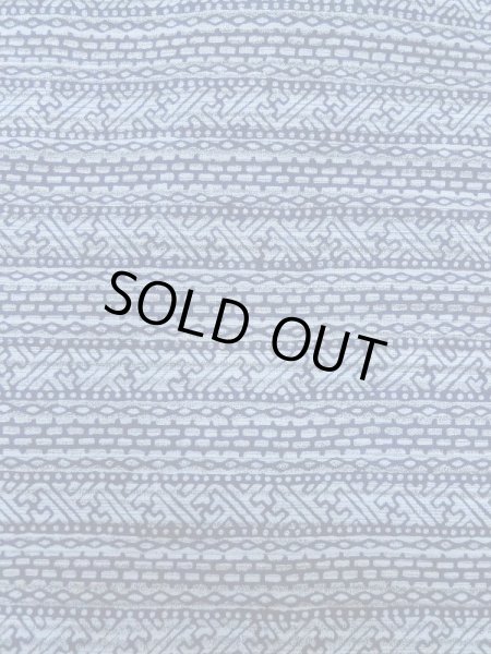 画像6: M0207C  男性用浴衣 男性用着物  綿  淡い 青, 抽象的模様 【中古】 【USED】 【リサイクル】 ★★☆☆☆ (6)