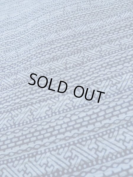 画像7: M0207C  男性用浴衣 男性用着物  綿  淡い 青, 抽象的模様 【中古】 【USED】 【リサイクル】 ★★☆☆☆ (7)