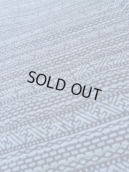 画像8: M0207C  男性用浴衣 男性用着物  綿  淡い 青, 抽象的模様 【中古】 【USED】 【リサイクル】 ★★☆☆☆ (8)