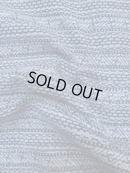 画像10: M0207C  男性用浴衣 男性用着物  綿  淡い 青, 抽象的模様 【中古】 【USED】 【リサイクル】 ★★☆☆☆ (10)