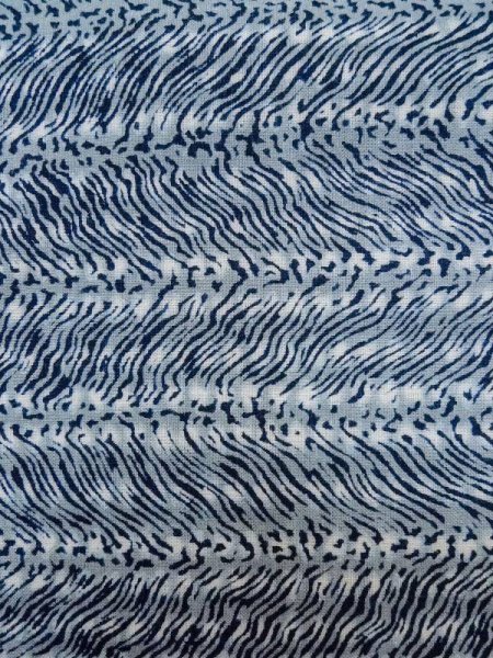 画像5: M0207E  男性用浴衣 男性用着物  綿   青, 抽象的模様 【中古】 【USED】 【リサイクル】 ★★☆☆☆ (5)