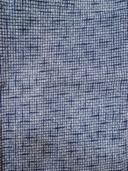 画像3: M0207J  男性用浴衣 男性用着物  綿   青, 抽象的模様 【中古】 【USED】 【リサイクル】 ★★☆☆☆ (3)