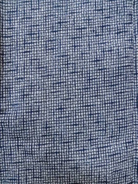 画像4: M0207J  男性用浴衣 男性用着物  綿   青, 抽象的模様 【中古】 【USED】 【リサイクル】 ★★☆☆☆ (4)