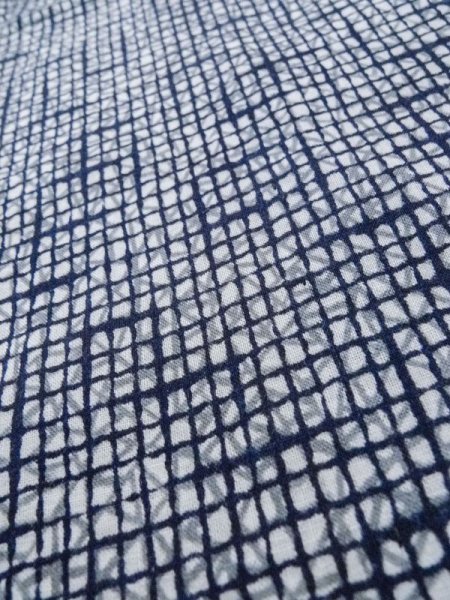 画像7: M0207J  男性用浴衣 男性用着物  綿   青, 抽象的模様 【中古】 【USED】 【リサイクル】 ★★☆☆☆ (7)