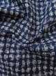 画像10: M0207K  男性用浴衣 男性用着物  綿   藍, 抽象的模様 【中古】 【USED】 【リサイクル】 ★☆☆☆☆ (10)