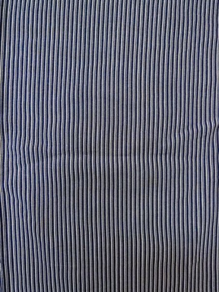 画像4: M0207M  男性用浴衣 男性用着物  綿   藍, 縞 【中古】 【USED】 【リサイクル】 ★★☆☆☆ (4)