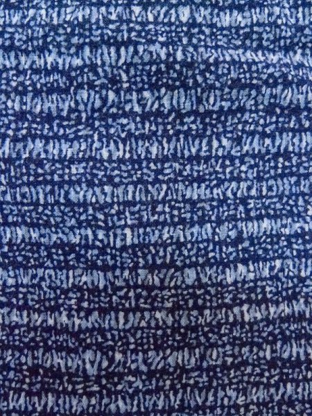 画像5: M0207N  男性用浴衣 男性用着物  綿   青, 抽象的模様 【中古】 【USED】 【リサイクル】 ★★☆☆☆ (5)