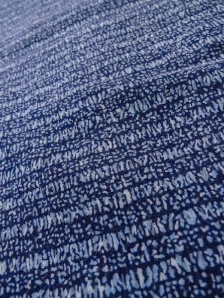 画像7: M0207N  男性用浴衣 男性用着物  綿   青, 抽象的模様 【中古】 【USED】 【リサイクル】 ★★☆☆☆ (7)