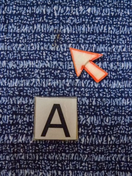 画像12: M0207N  男性用浴衣 男性用着物  綿   青, 抽象的模様 【中古】 【USED】 【リサイクル】 ★★☆☆☆ (12)