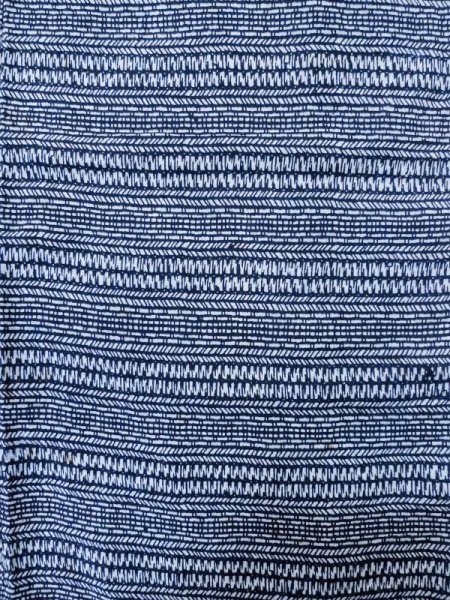 画像4: M0207R  男性用浴衣 男性用着物  綿   藍, 抽象的模様 【中古】 【USED】 【リサイクル】 ★★☆☆☆ (4)