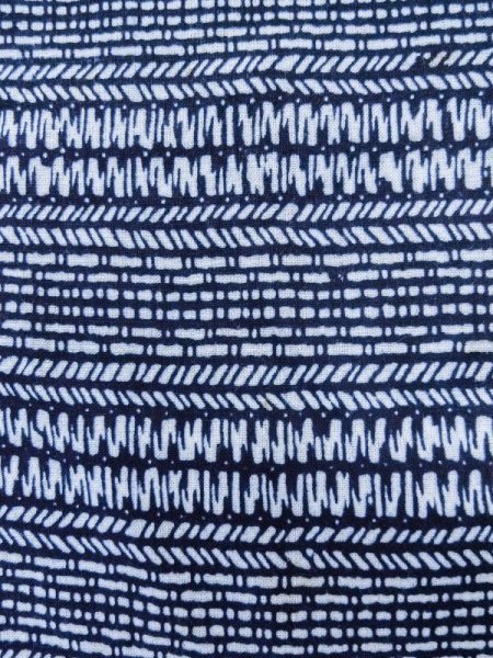画像6: M0207R  男性用浴衣 男性用着物  綿   藍, 抽象的模様 【中古】 【USED】 【リサイクル】 ★★☆☆☆ (6)