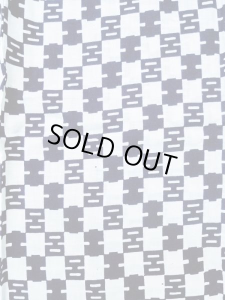 画像3: M0207V  男性用浴衣 男性用着物  綿   藍, 抽象的模様 【中古】 【USED】 【リサイクル】 ★★★★☆ (3)