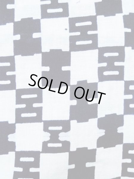 画像5: M0207V  男性用浴衣 男性用着物  綿   藍, 抽象的模様 【中古】 【USED】 【リサイクル】 ★★★★☆ (5)