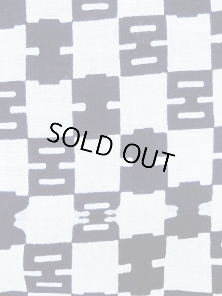 画像6: M0207V  男性用浴衣 男性用着物  綿   藍, 抽象的模様 【中古】 【USED】 【リサイクル】 ★★★★☆ (6)