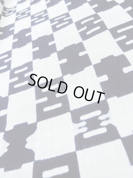 画像7: M0207V  男性用浴衣 男性用着物  綿   藍, 抽象的模様 【中古】 【USED】 【リサイクル】 ★★★★☆ (7)